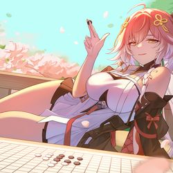 This is a pixiv picture whose title is 長離.