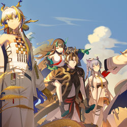 This is a pixiv picture whose title is 大荒城的黄昏.