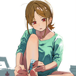This is a pixiv picture whose title is 私、完全におっさんみたいじゃん….