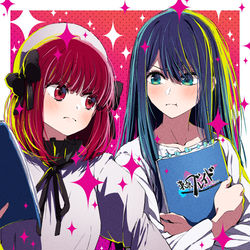 This is a pixiv picture whose title is 『天才共演』.