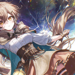 This is a pixiv picture whose title is 「 Outside the Box 」.