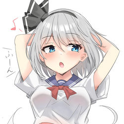This is a pixiv picture whose title is 皆んながちゃんと見ててくれて内心嬉しい妖夢ちゃん.
