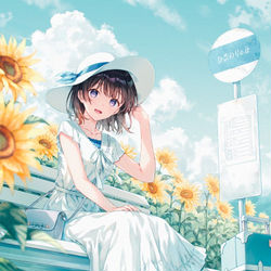 This is a pixiv picture whose title is Summer🌻.
