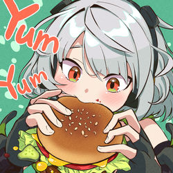 This is a pixiv picture whose title is もぐもぐアンビー🍔.