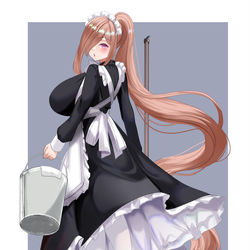 This is a pixiv picture whose title is お掃除メイドマリアちゃん.
