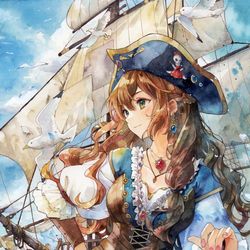 This is a pixiv picture whose title is 航海.