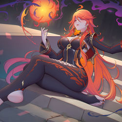 This is a pixiv picture whose title is Mavuika.