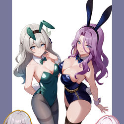 This is a pixiv picture whose title is 崩坏星穹铁道 流萤x翡翠.