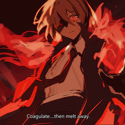 This is a pixiv picture whose title is 血魔.