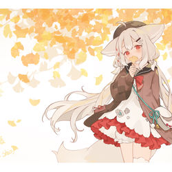 This is a pixiv picture whose title is 櫻田詩露 秋装.