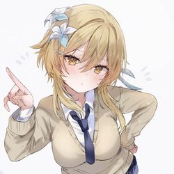 This is a pixiv picture whose title is 制服蛍ちゃん.
