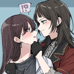 This is a pixiv picture whose title is 不意打ち.