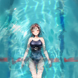 This is a pixiv picture whose title is pixivGlow2024やってみた.