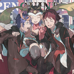 This is a pixiv picture whose title is 运命の果実、一绪に食べよう ！.