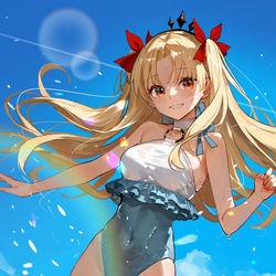 This is a pixiv picture whose title is 水着エレちゃん.