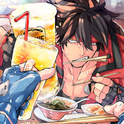 This is a pixiv picture whose title is 夏のGGイラスト.