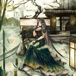 This is a pixiv picture whose title is Qiubai - (Courtesy) 🍃.