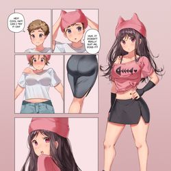 This is a pixiv picture whose title is TSF - Kitten.