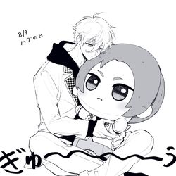 This is a pixiv picture whose title is ハグ.