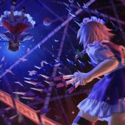 This is a pixiv picture whose title is 戦い.