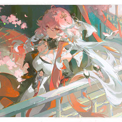 This is a pixiv picture whose title is 鸣潮 长离.