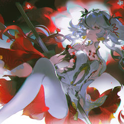 This is a pixiv picture whose title is 鸣潮 椿.