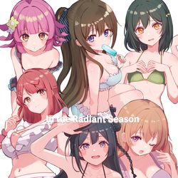 This is a pixiv picture whose title is 【C104】虹ヶ咲フルカラーイラスト本.