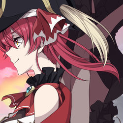 This is a pixiv picture whose title is 「マリン」.