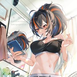 This is a pixiv picture whose title is morning routine.