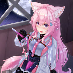 This is a pixiv picture whose title is ラバー博衣こより.