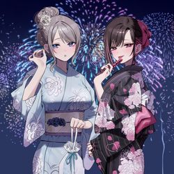 This is a pixiv picture whose title is 🩵コラボカフェ8/25まで開催中🩷.
