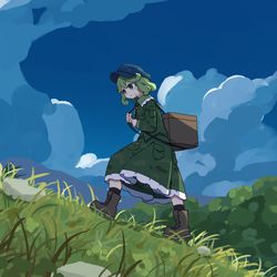 This is a pixiv picture whose title is 山.