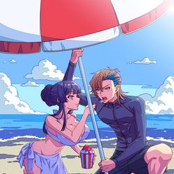 This is a pixiv picture whose title is 夏の幻.