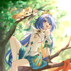 This is a pixiv picture whose title is 午后逗猫.