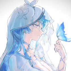This is a pixiv picture whose title is The Shorekeeper.