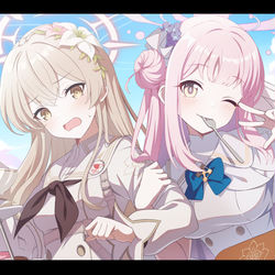 This is a pixiv picture whose title is ミカ＆ナギサ.