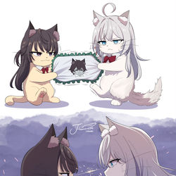 This is a pixiv picture whose title is 🐱💥🐱.