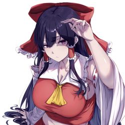 This is a pixiv picture whose title is 霊夢さん.