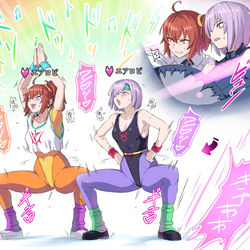 This is a pixiv picture whose title is FGO エアロビ化.