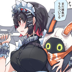 This is a pixiv picture whose title is エレン　バイト中.