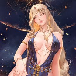 This is a pixiv picture whose title is Queen Marika.