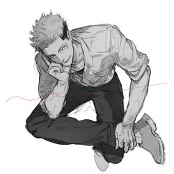This is a pixiv picture whose title is 双子パロディ.
