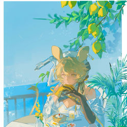 This is a pixiv picture whose title is 🐹🍋.