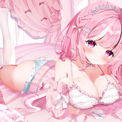 This is a pixiv picture whose title is 〖 お仕事 〗 初恋ひめか様 live2dパーツ分けイラスト.