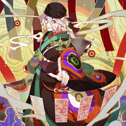 This is a pixiv picture whose title is 劇場版モノノ怪　唐傘.