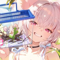 This is a pixiv picture whose title is 夏のサヤ☀️.