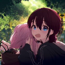 This is a pixiv picture whose title is 已经82小时没有补充双菜能量了.