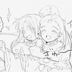This is a pixiv picture whose title is モブ北条兄弟.