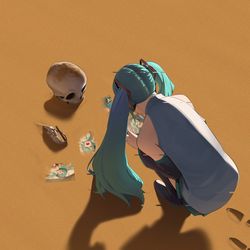 This is a pixiv picture whose title is 僕らがいなくなっても.