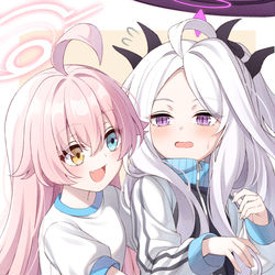 This is a pixiv picture whose title is ホシノとヒナ.